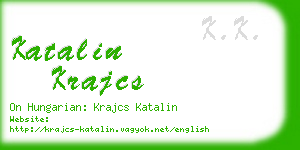 katalin krajcs business card